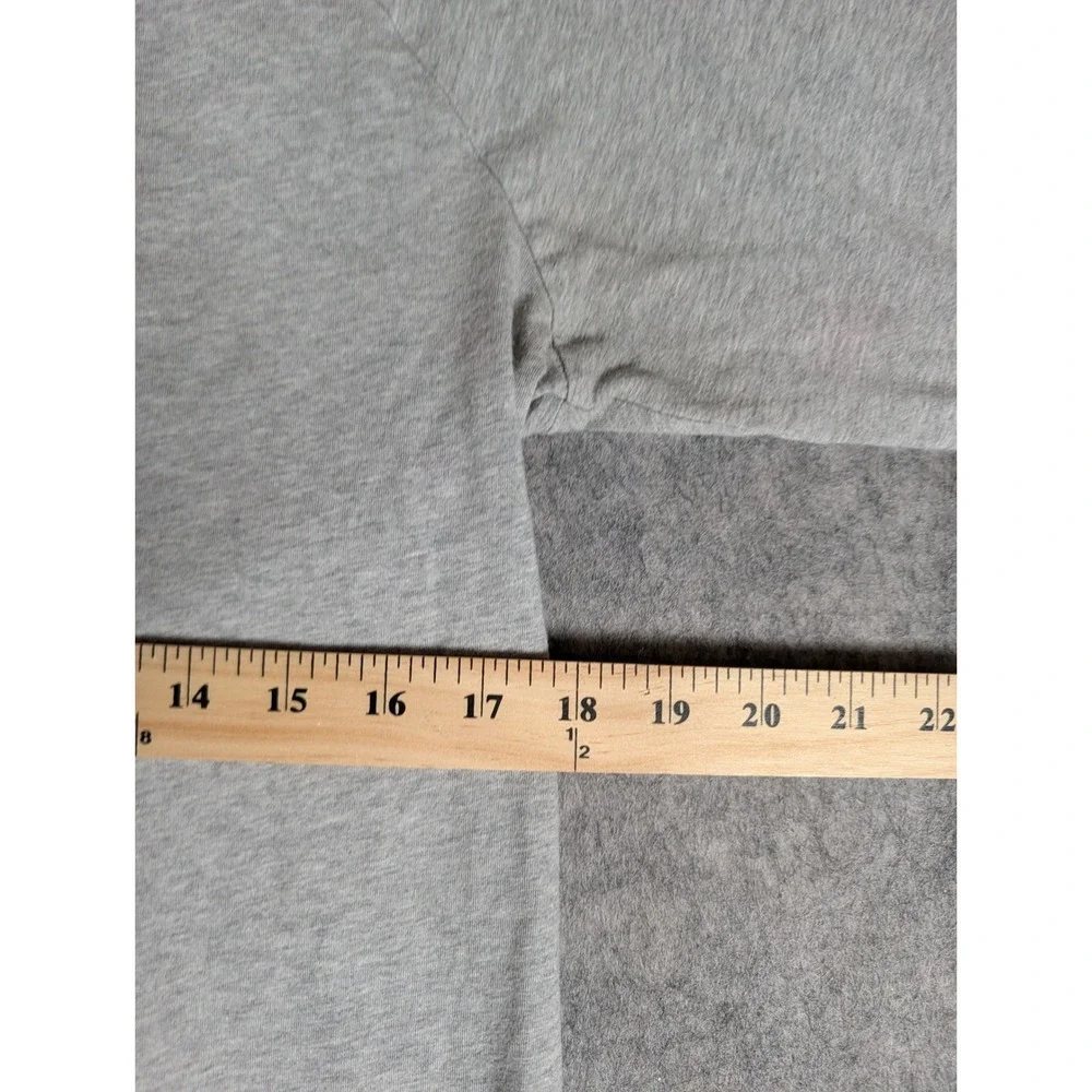 Adidas Tango Climalite Long Sleeve Shirt Gray Wave Graphic Tape Mens M